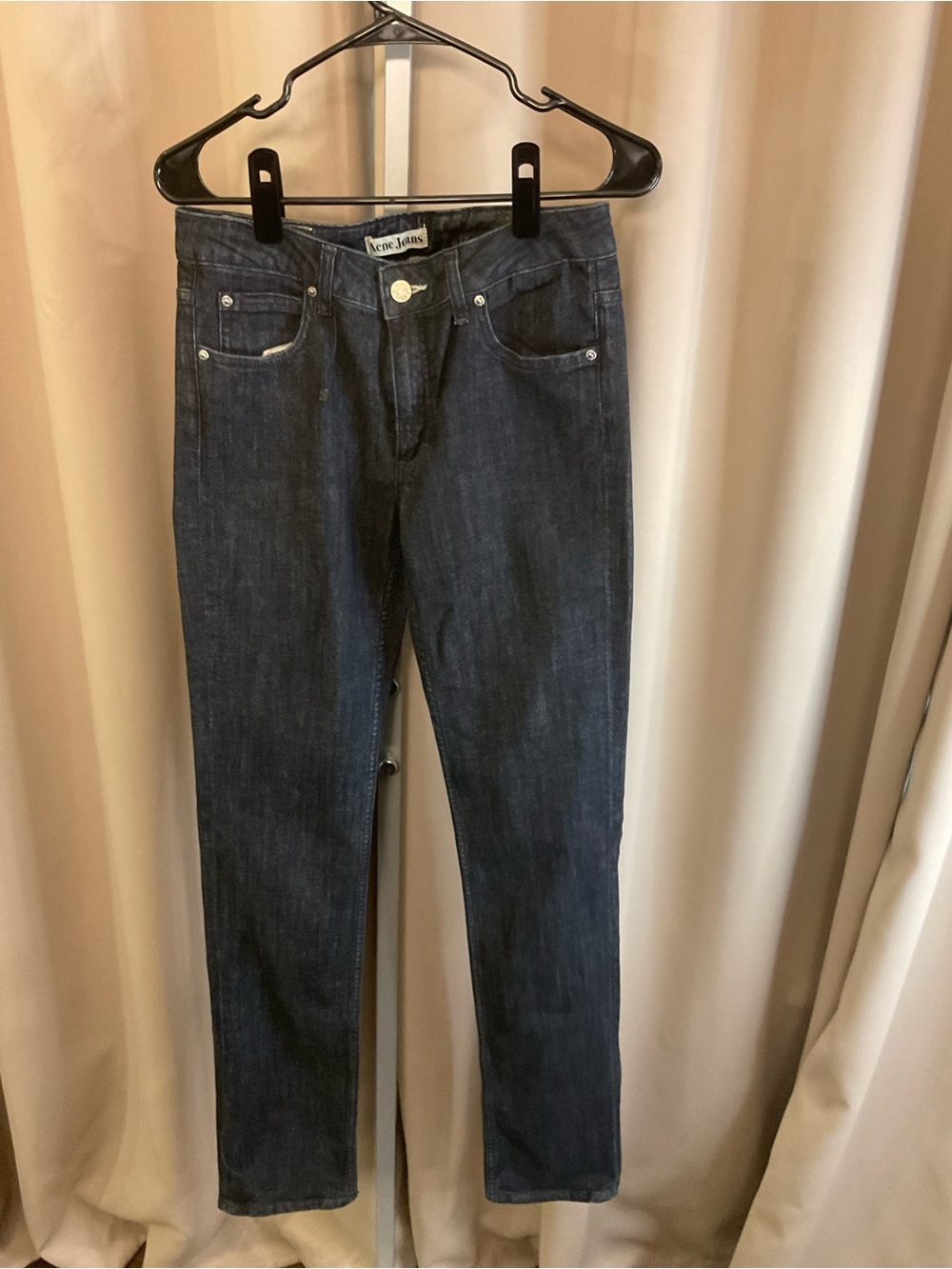 Acne Men Slim Jeans - Dark Blue Denim